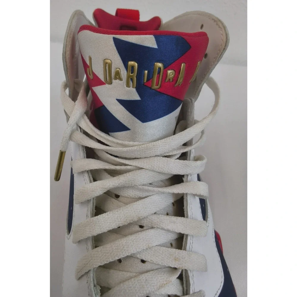 Nike Air Jordan 7 Retro Tinker Alternate Mens US 13 Used Red White & Blue #W5208